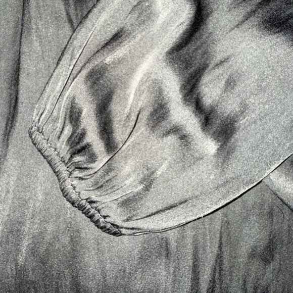 Banana Republic Black Long Sleeve Blouse, Size XXL - Picture 4 of 8